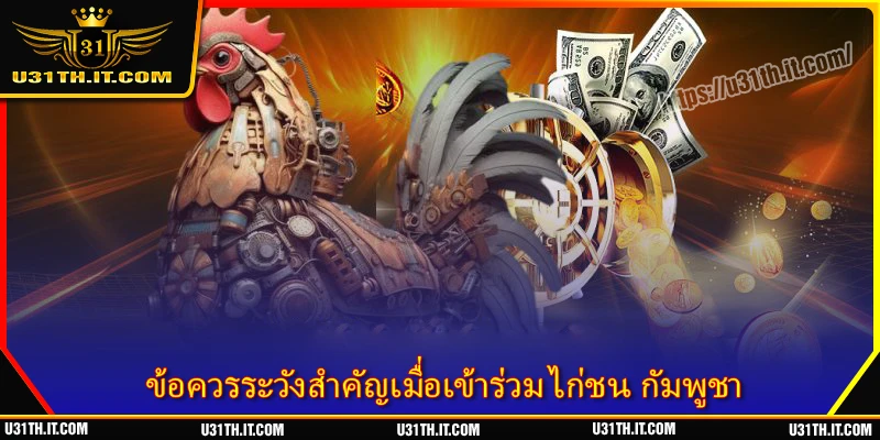 ข้อควรระวังสำคัญเมื่อเข้าร่วม ไก่ชน กัมพูชา